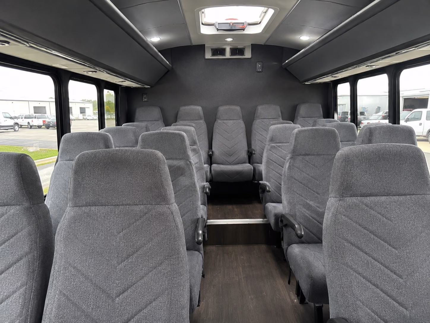davis 15 passenger minibus inside