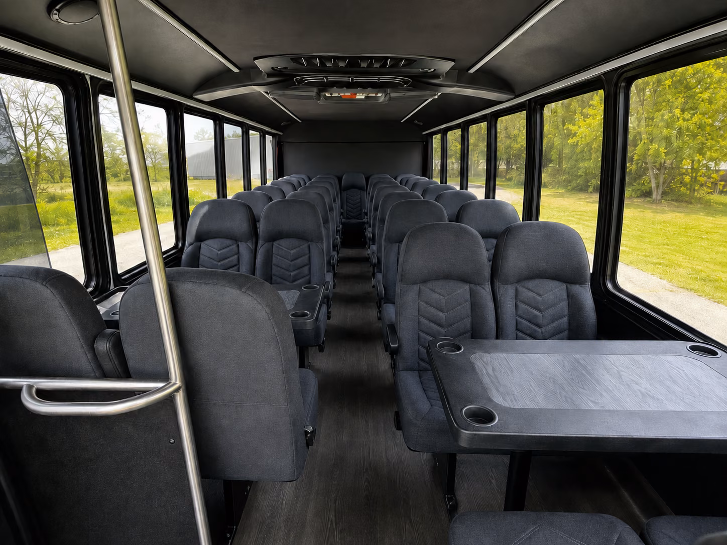 davis 20 passenger minibus inside