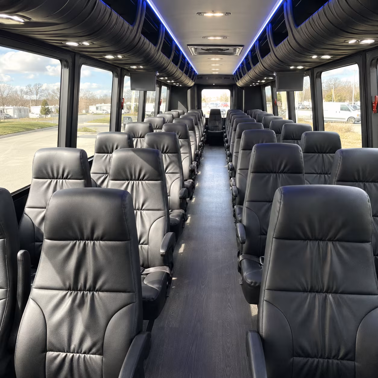 davis 25 passenger minibus interior