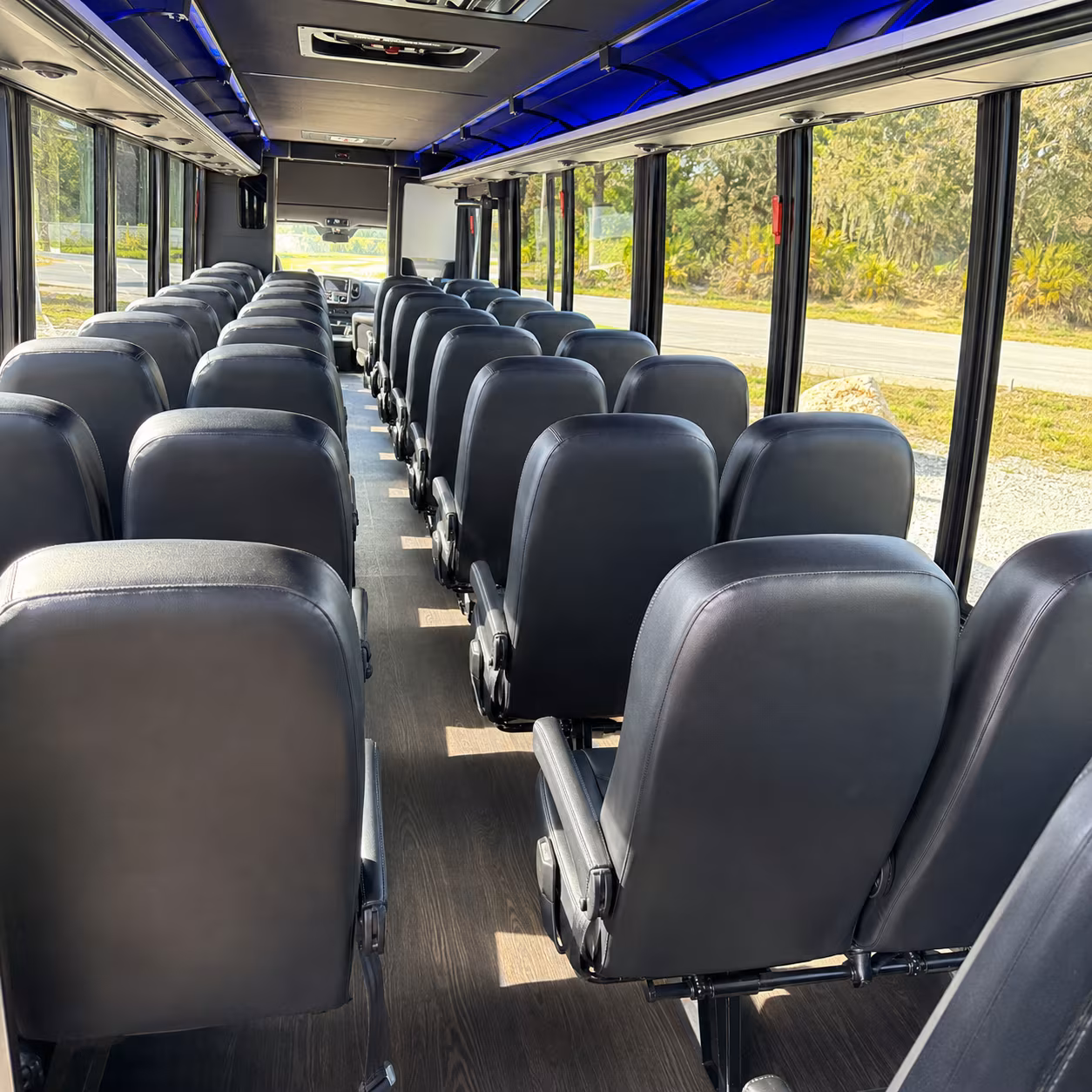 davis 30 passenger minibus interior