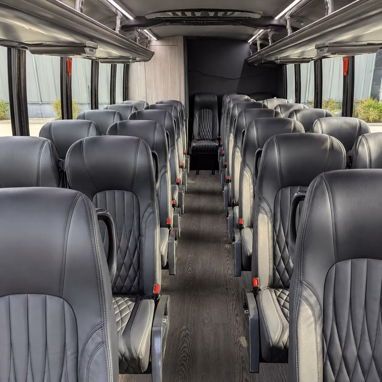 davis 35 passenger minibus interior