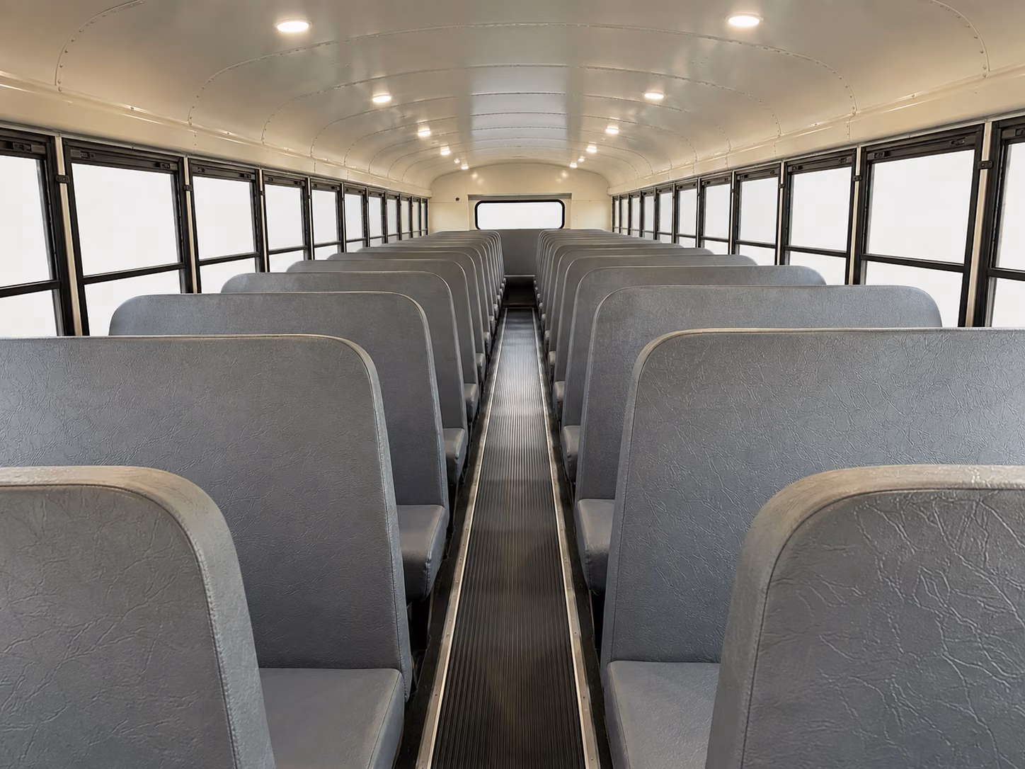 davis school bus inside