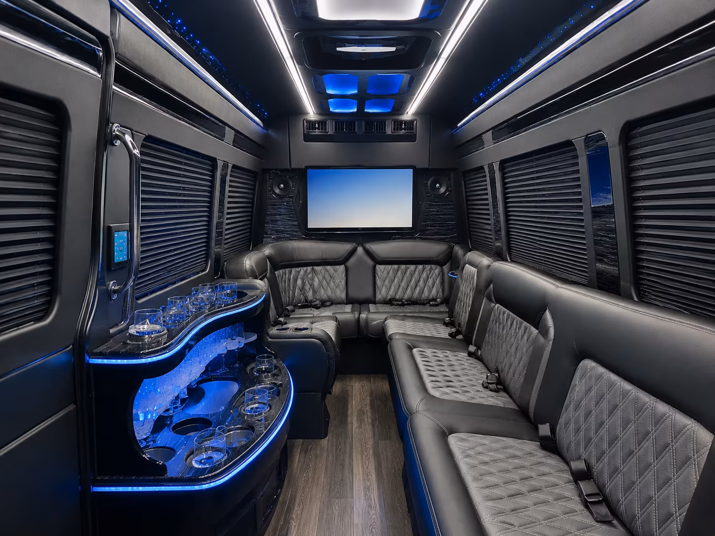 davis sprinter limousine inside